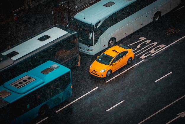 Can a Taxi Use a Bus Lane