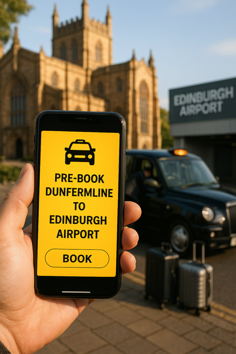 Can I Pre-Book a Taxi from Dunfermline to Edinburgh Airport
