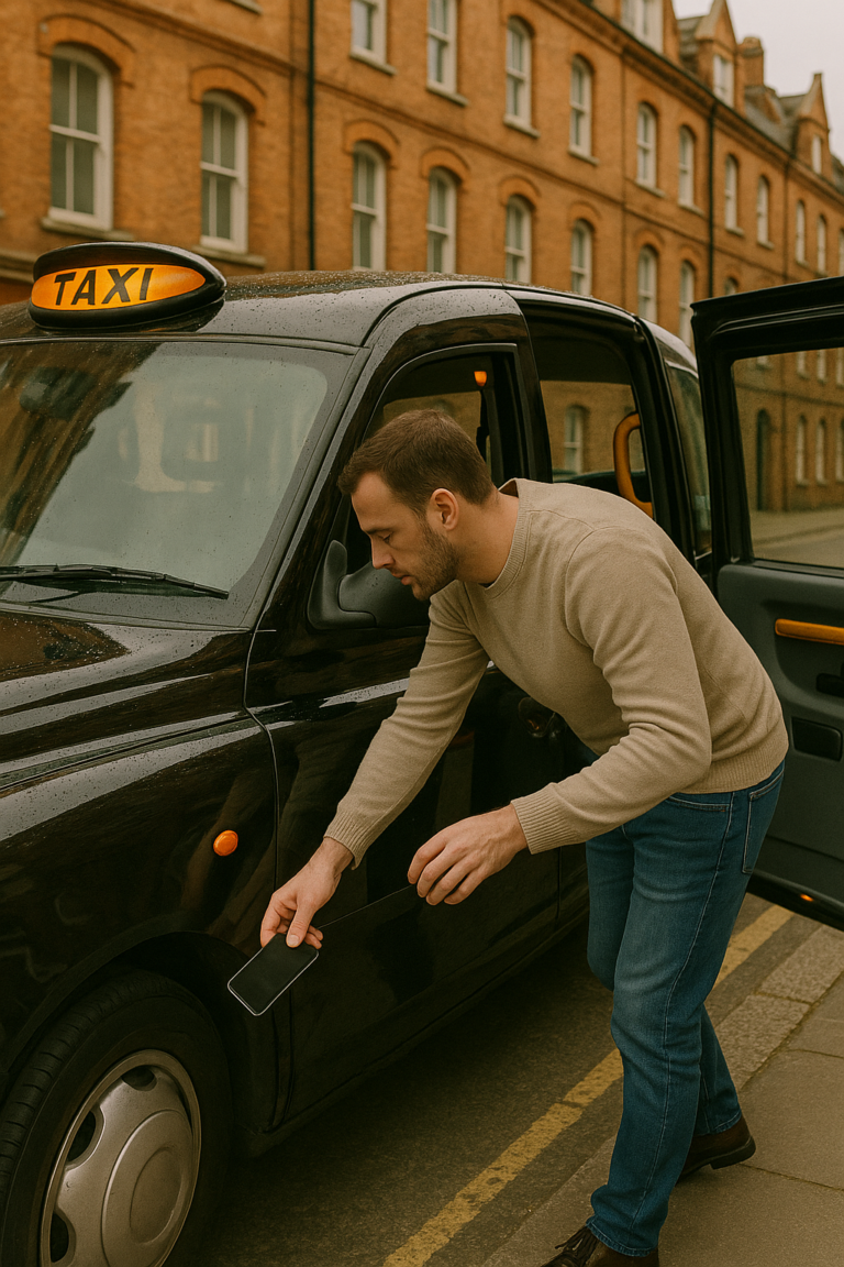 Retrieve a Lost Item from a London Cab