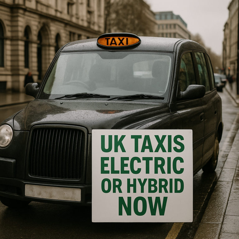 UK Taxis Electric or Hybrid Now