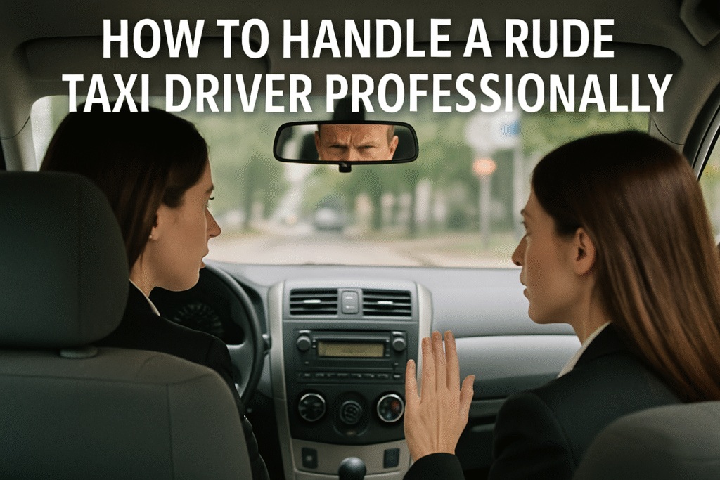 How to Handle a Rude Taxi Driver Professionally
