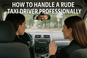 How to Handle a Rude Taxi Driver Professionally