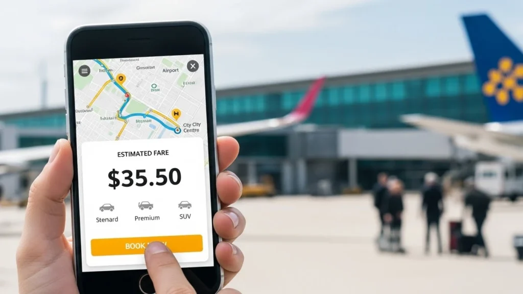 book a taxi in advance