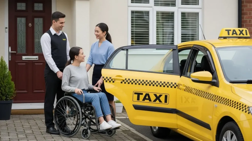 taxi for disable person in UK